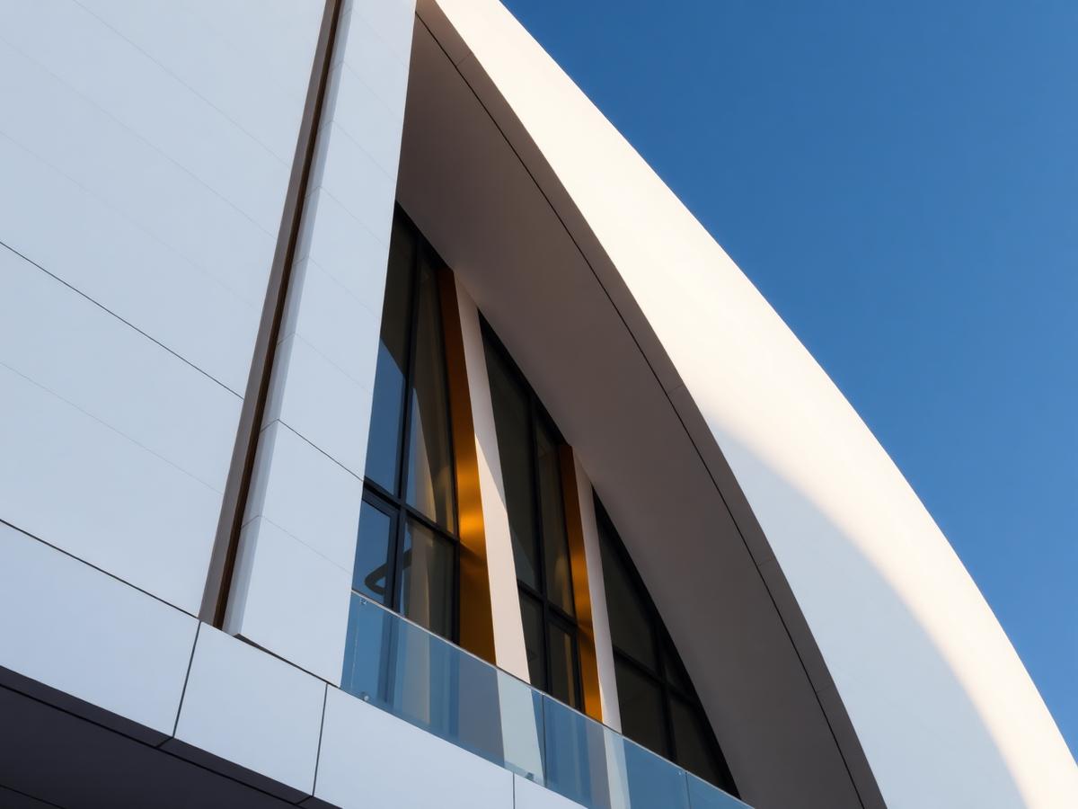 Architectural detail of luxury building